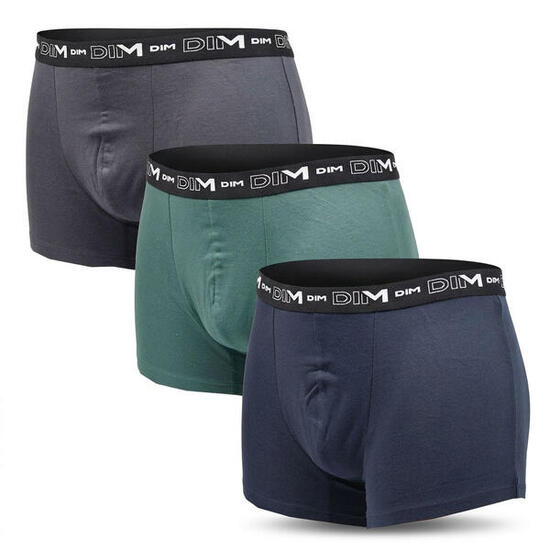 Lot de 3 boxers DIM en coton stretch