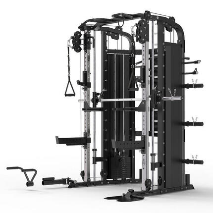 GORILLA SPORTS® Smith Machine avec Poids Intégrés 2x60 kg