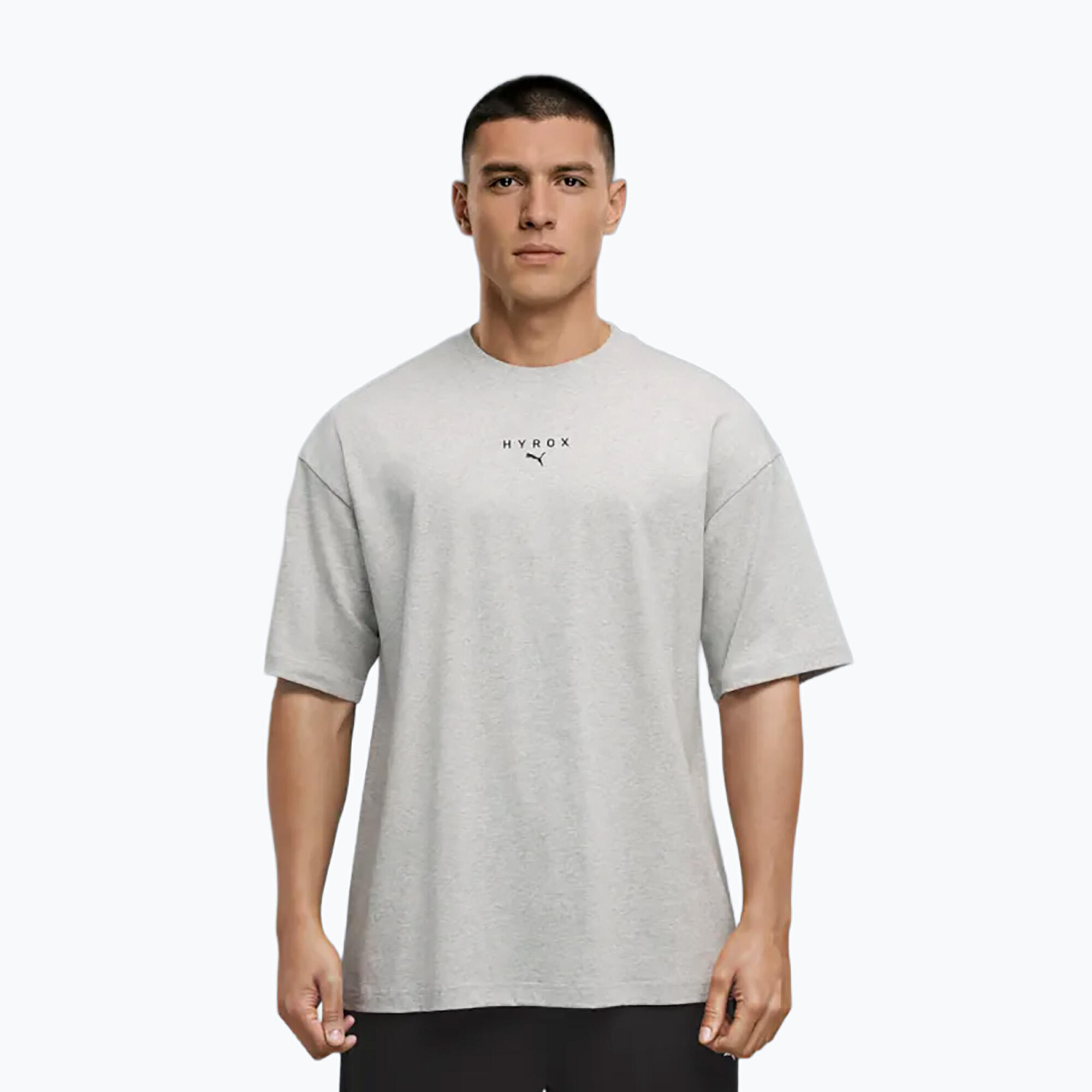 Heren trainingsshirt PUMA Hyrox Lifestyle Tee grijs 1/6