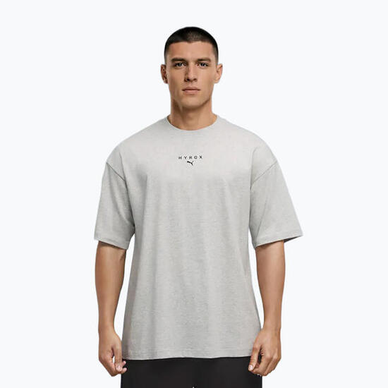 Camiseta de entrenamiento para hombre PUMA Hyrox Lifestyle Tee gris