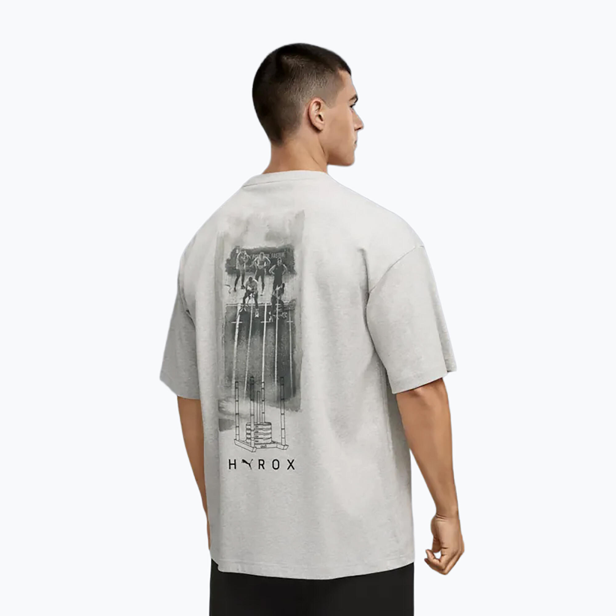 Heren trainingsshirt PUMA Hyrox Lifestyle Tee grijs 3/6