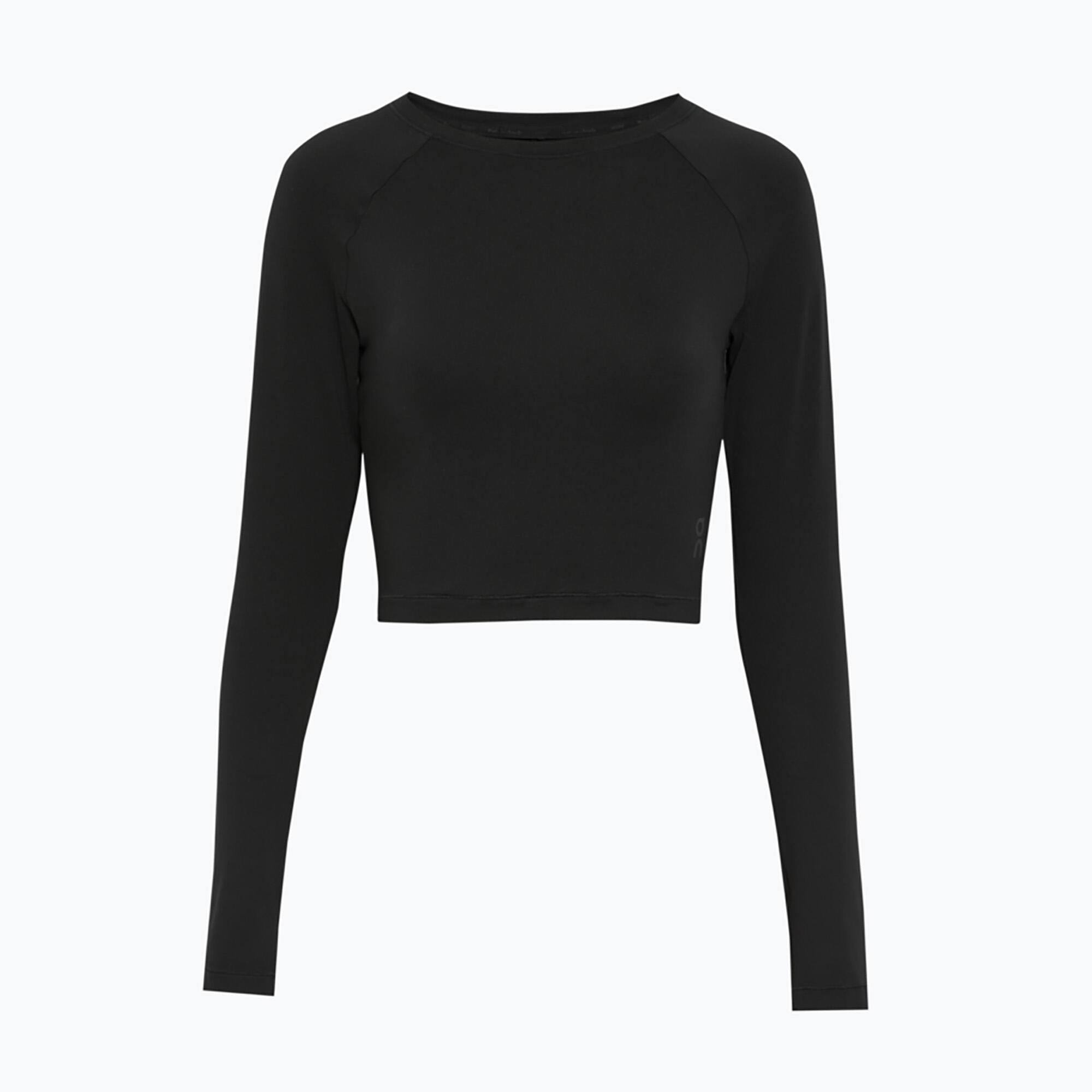 Maglia a maniche lunghe da allenamento donna On Running Studio Long-T Crop nera 7/7