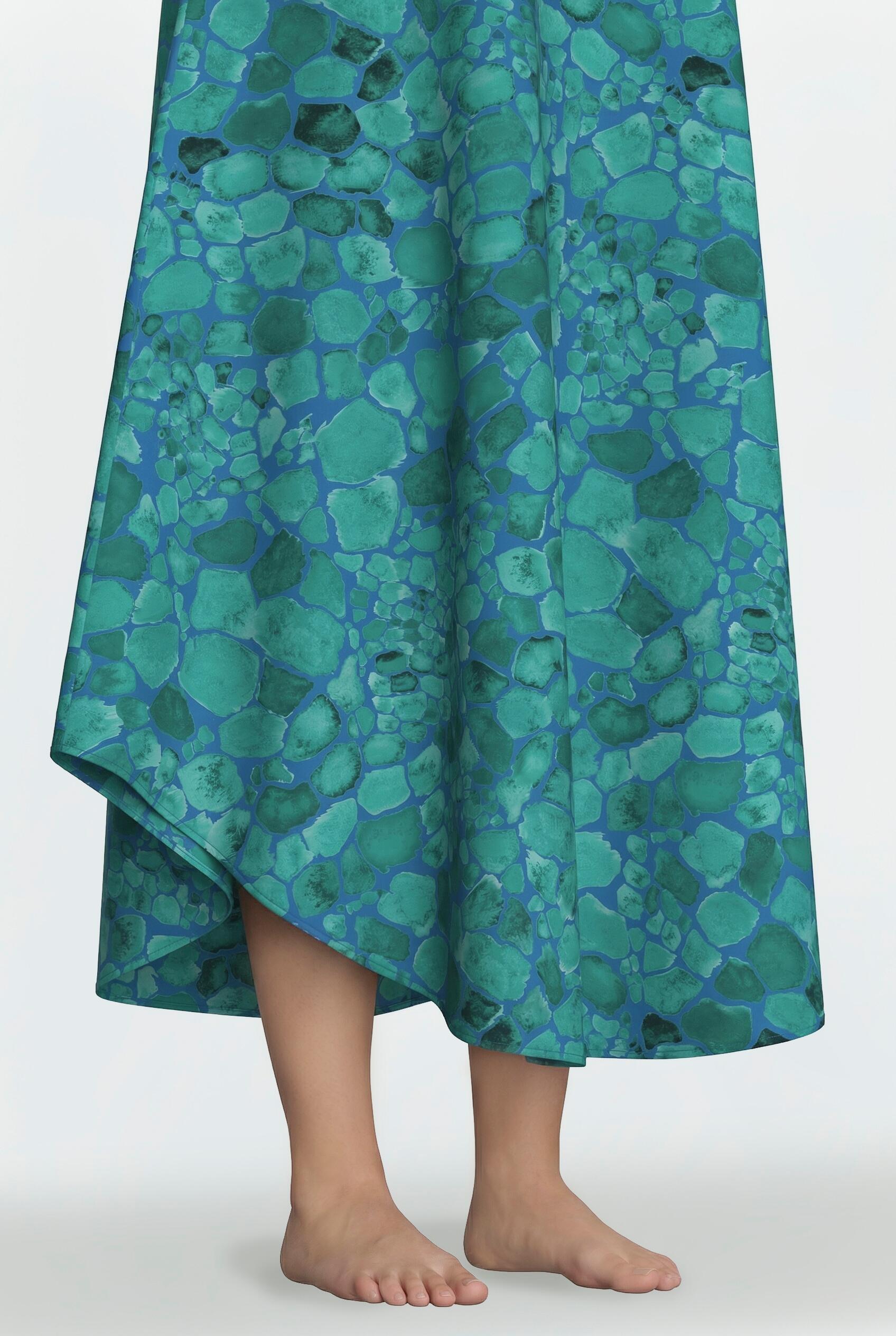 Femme Robe midi sans manches décolleté rond et coupe évasée 5/7