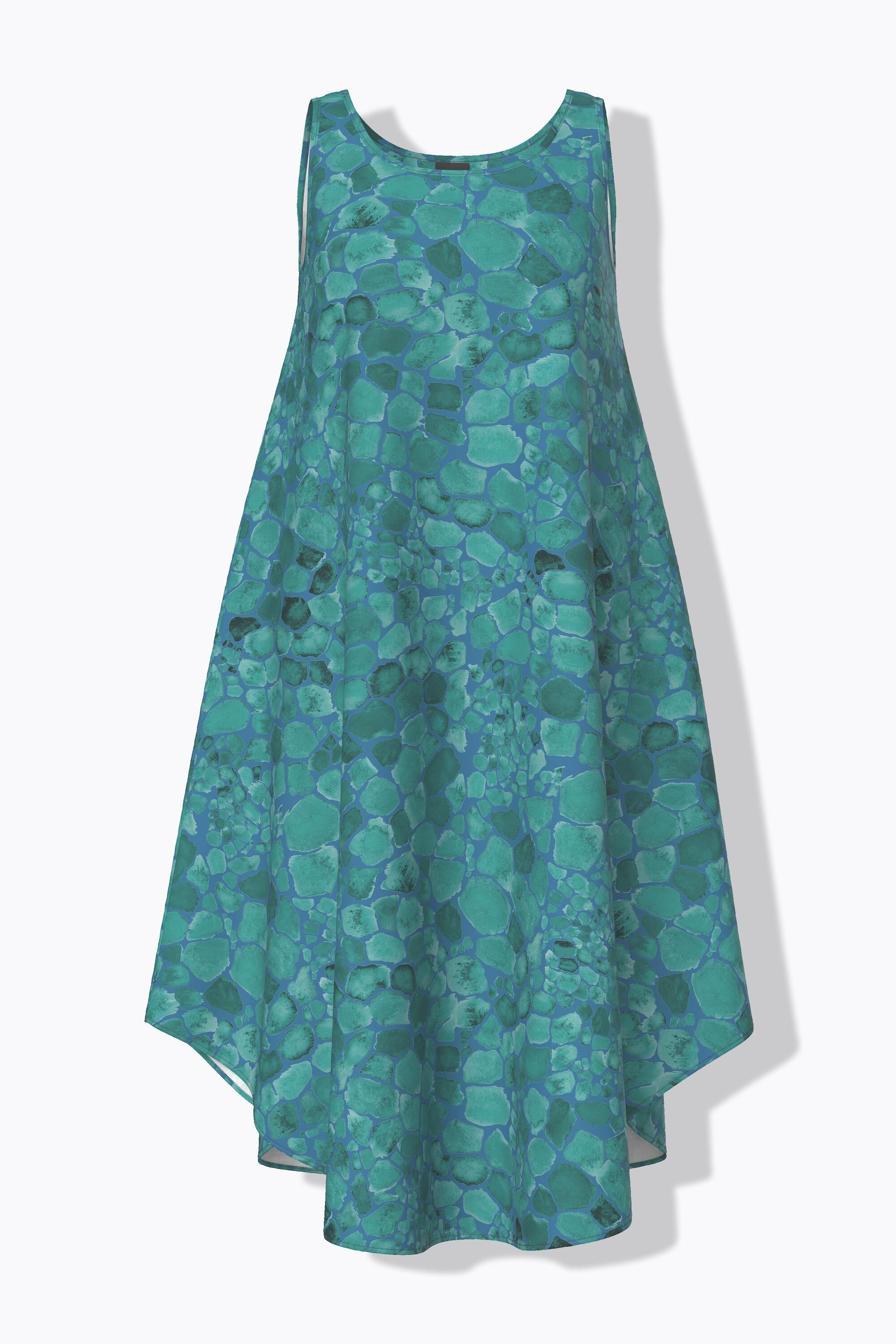 Femme Robe midi sans manches décolleté rond et coupe évasée 7/7