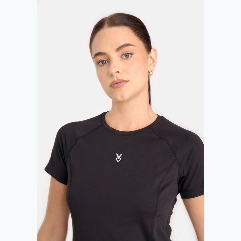 Tricou de antrenament pentru femei Cardio Bunny HCB-425 Active negru