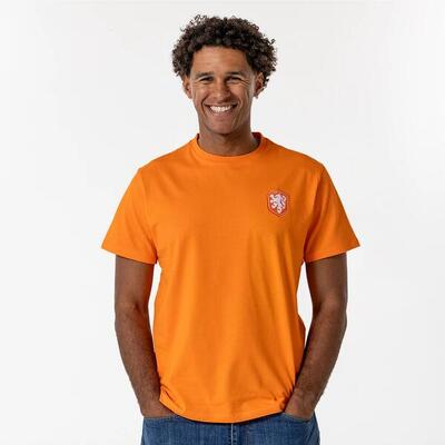 Nederlands elftal logo t-shirt heren - oranje