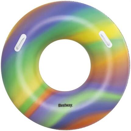 Bouée natation arc-en-ciel et porte-gobelet enfant Bestway