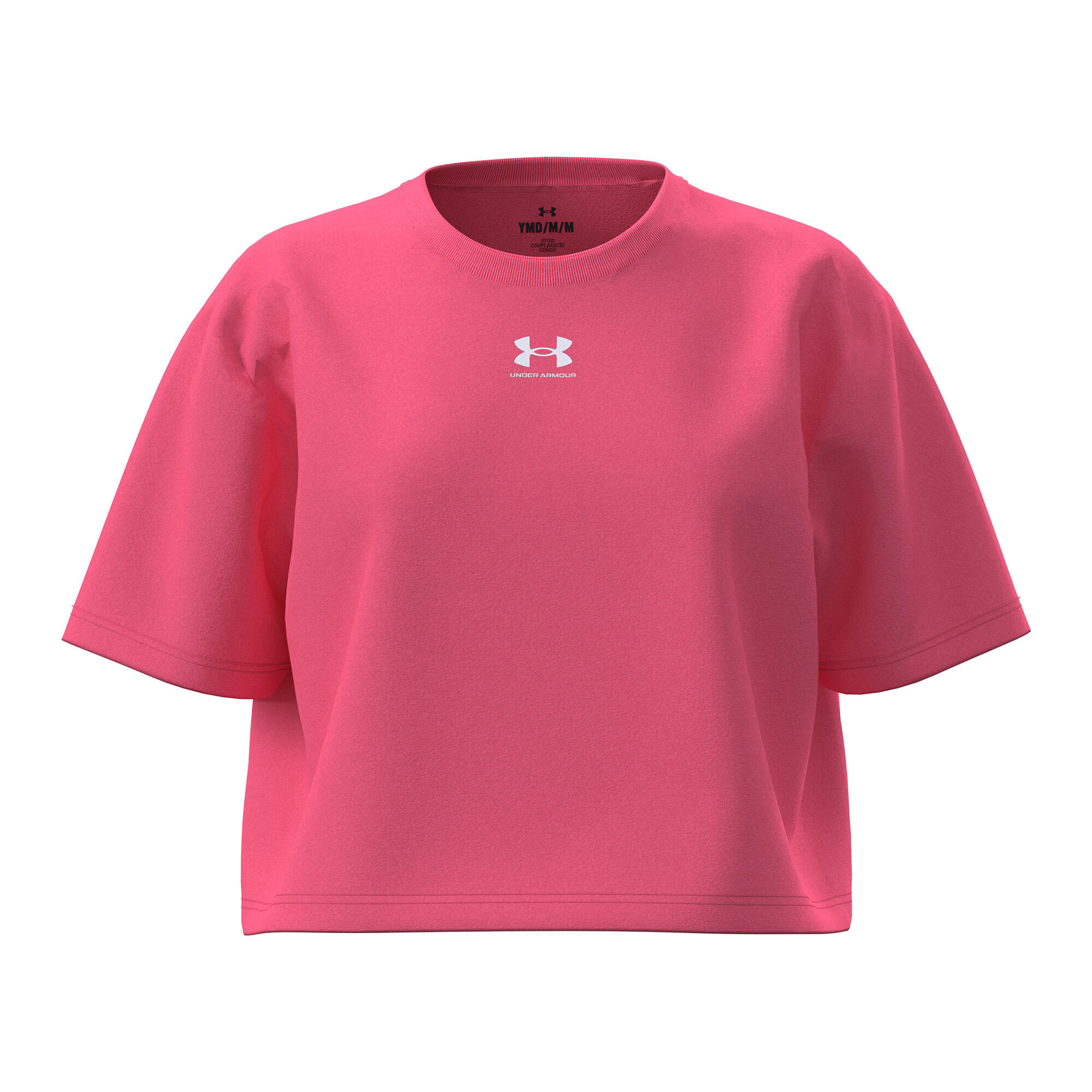 Under Armour Rival kinder T-shirt roze 2/2