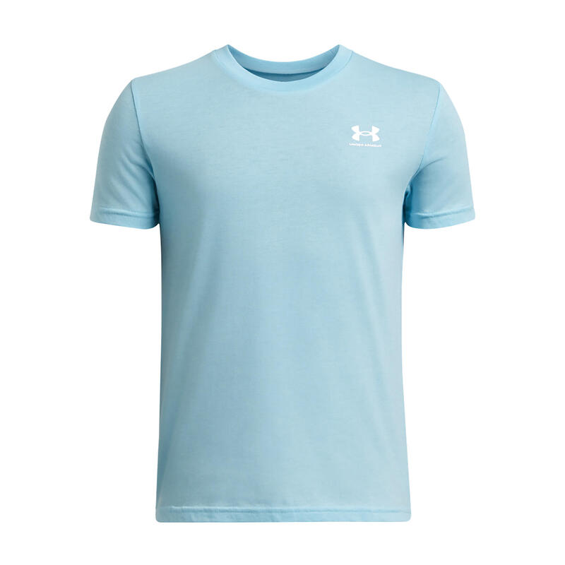 Tricou pentru copii Under Armour Sportstyle Left Chest albastru