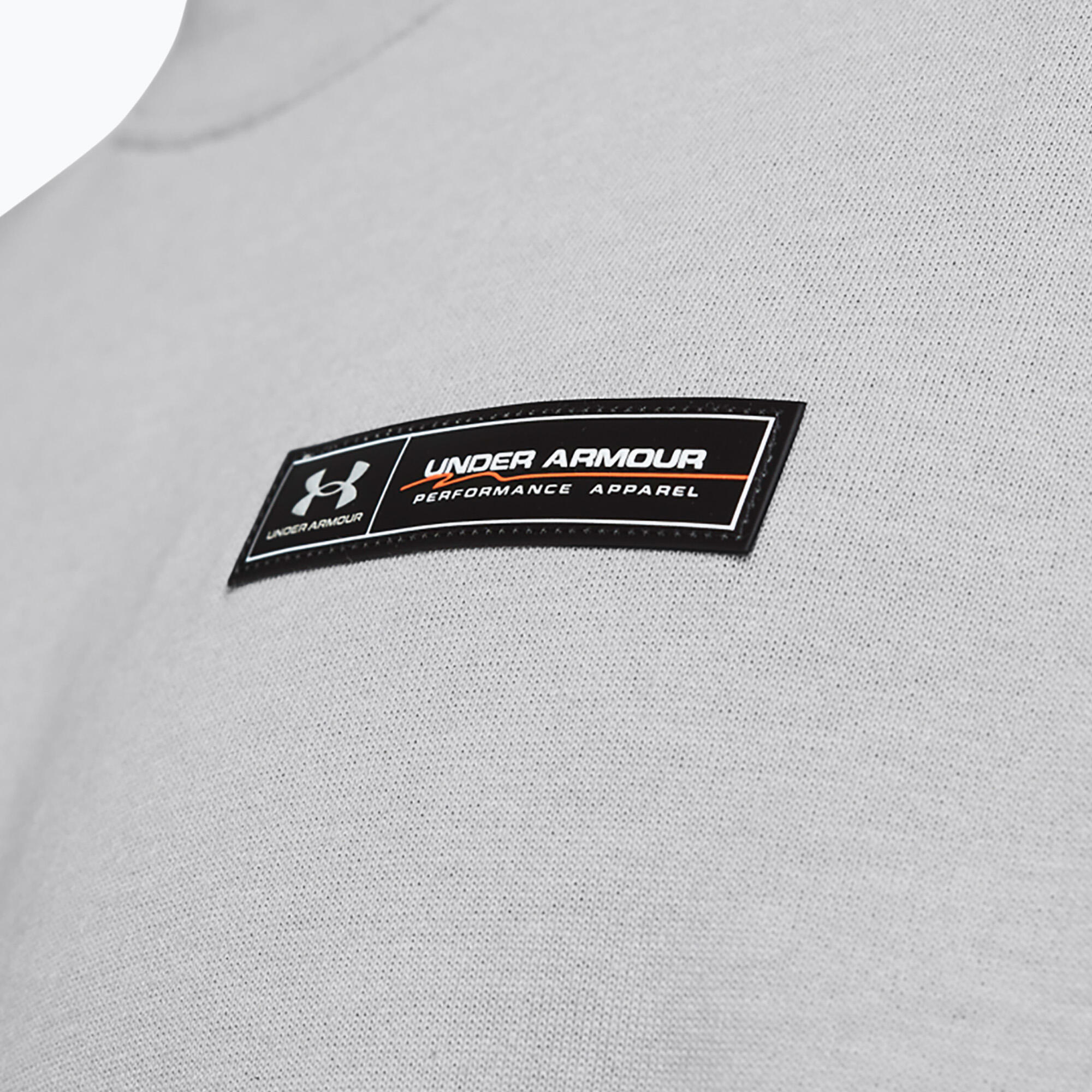 Heren T-shirt Under Armour HW Armour Label mod grijs medium melange/zwart 3/6