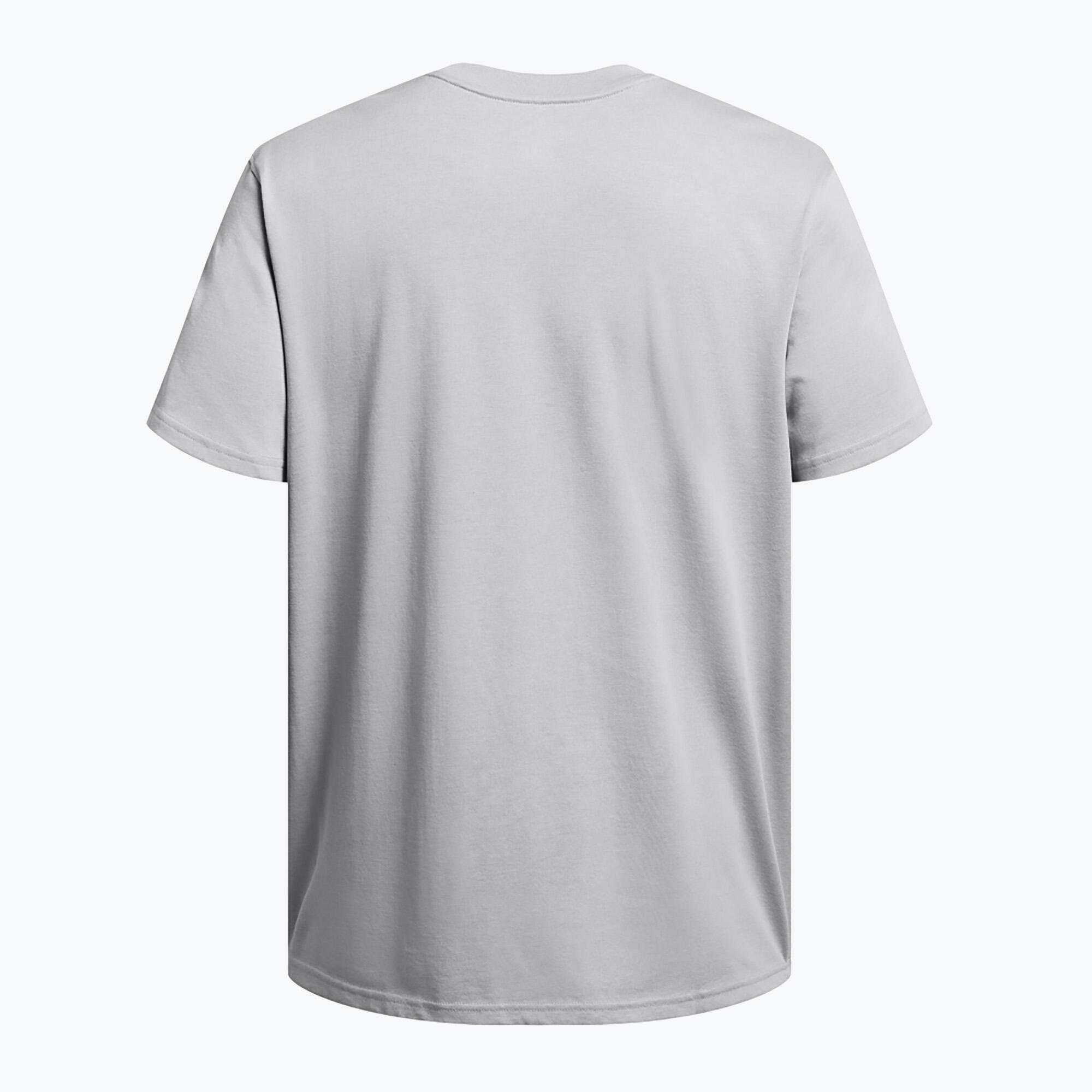 Heren T-shirt Under Armour HW Armour Label mod grijs medium melange/zwart 5/6