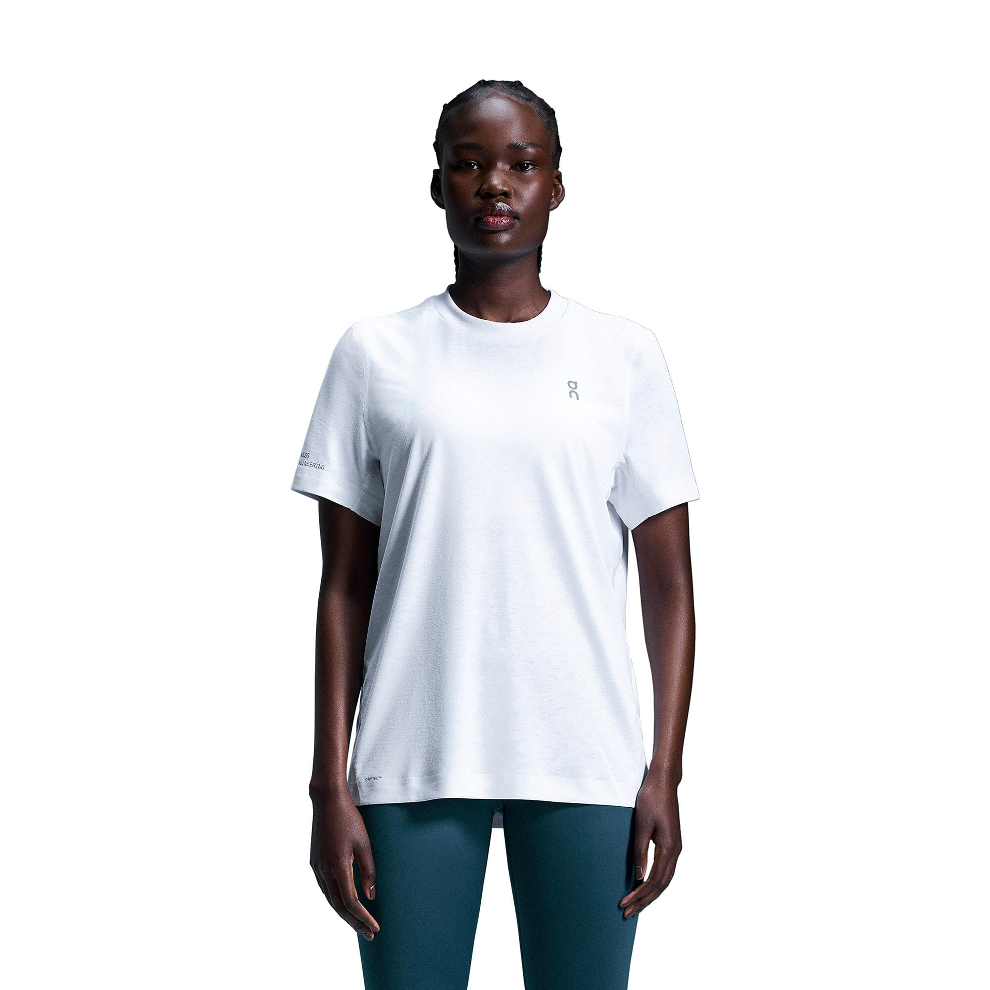 Camiseta de entrenamiento para mujer On Active-T blanca 7/7