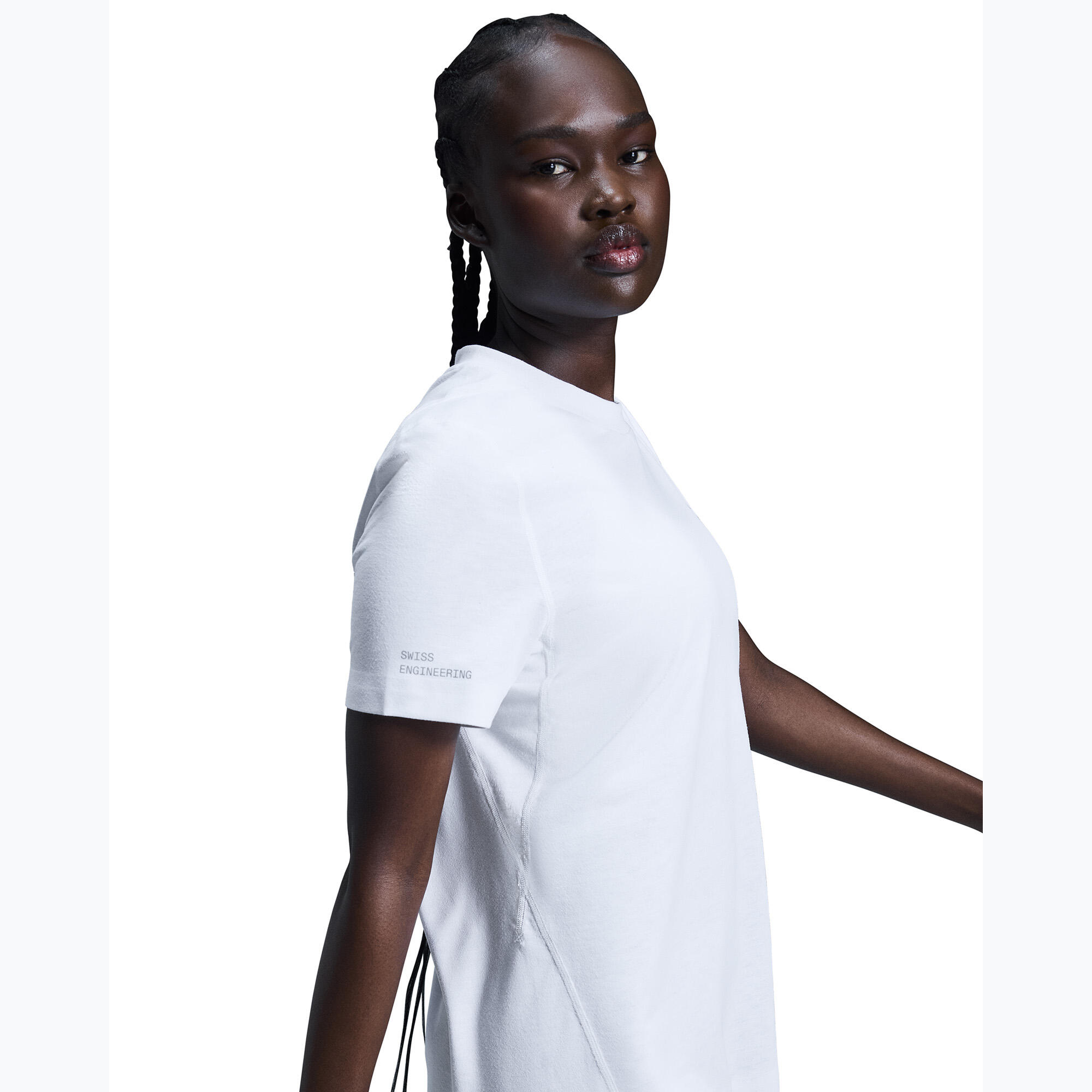 Camiseta de entrenamiento para mujer On Active-T blanca 4/7