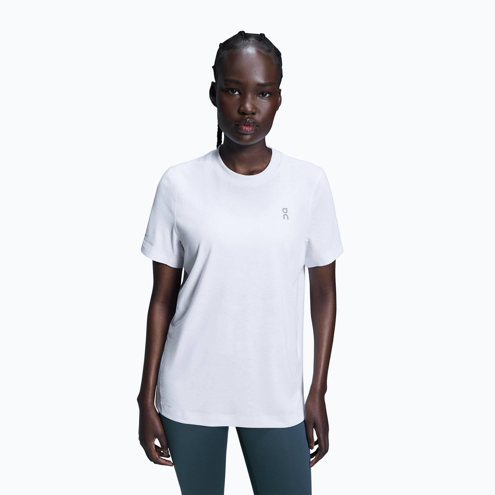 Camiseta de entrenamiento para mujer On Active-T blanca 3/7