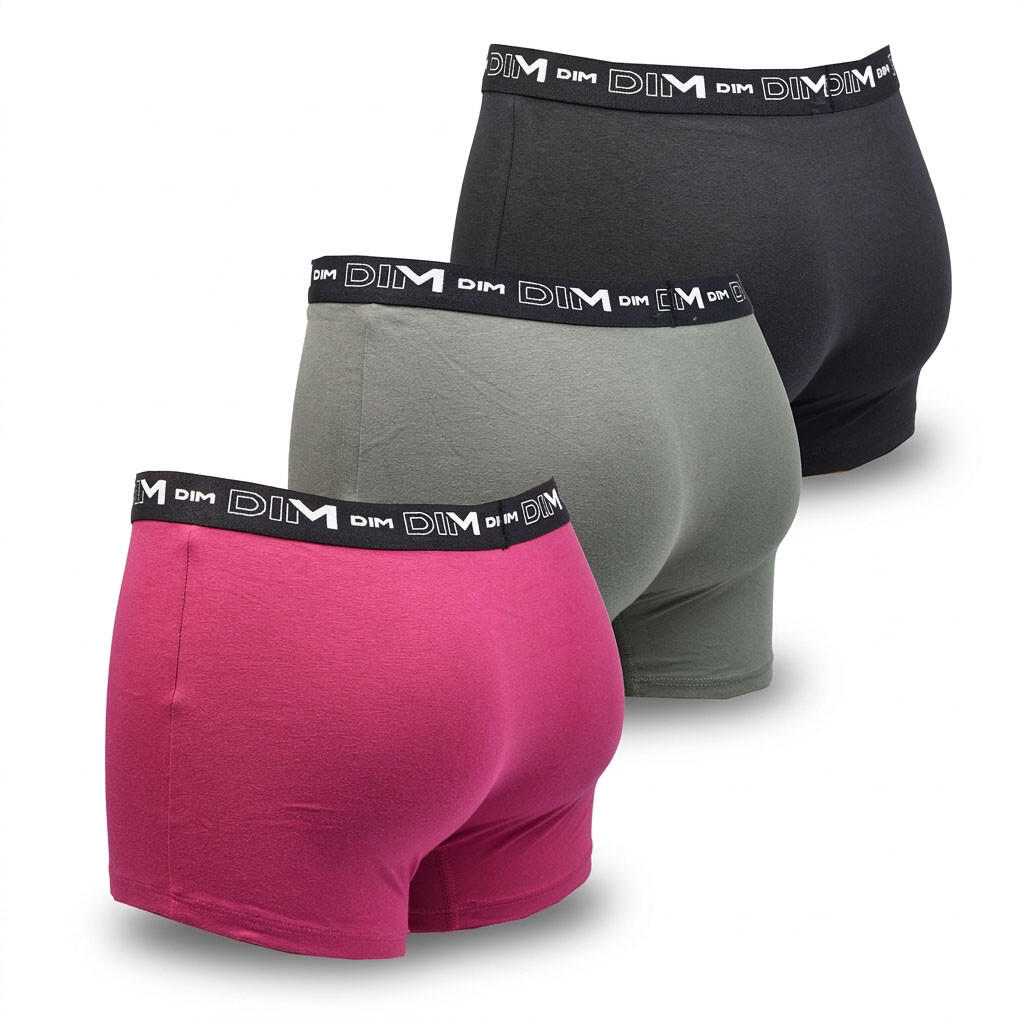 Conjunto de 3 boxers DIM em algodão elástico 3/6