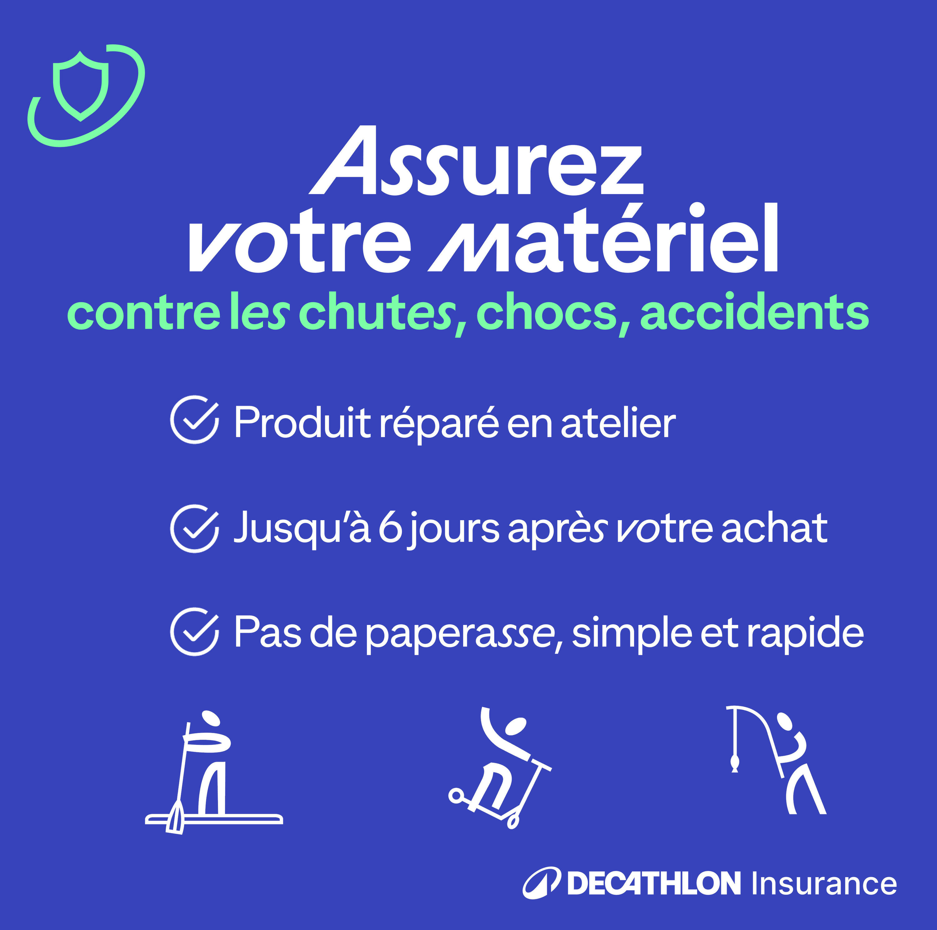 Assurance casse 2 ans Tous Produits entre 300 et 399,99 € (Hors raquettes) 1/1