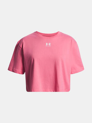 Under armour rival kinder t-shirt roze