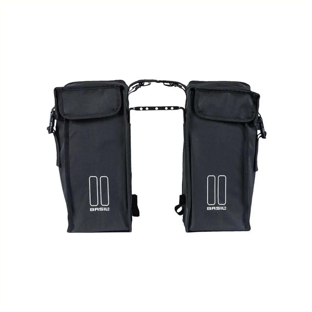 Sacoche de vélo double 47 L Mara XXL Noir avec bandes réfléchissantes 4/6