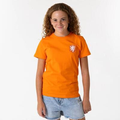 Nederlands elftal logo t-shirt kinderen - oranje