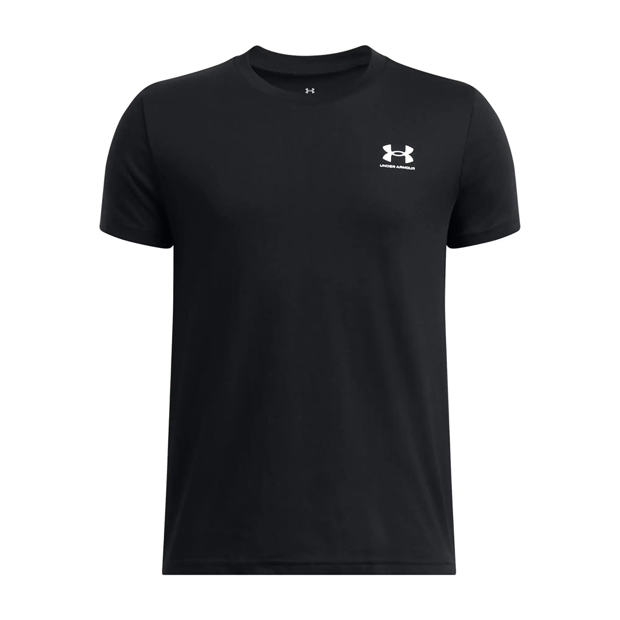 T-shirt enfant Under Armour Sportstyle Left Chest noir 3/3