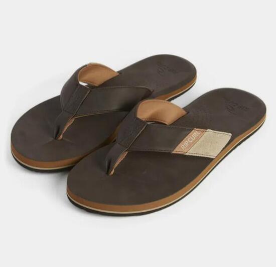 Tongs Homme Rip Curl "Oxford Bloom Open Toe" 44 Marron