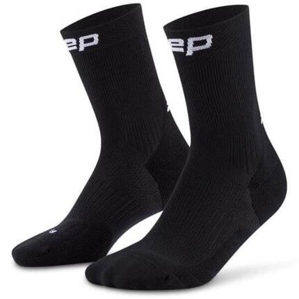 CEP Run Mid-Cut Compressie Sokken - Zwart - Heren(39/42)