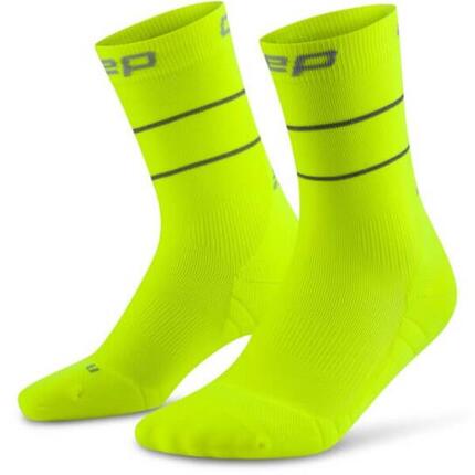 Męskie skarpety biegania kompresyjne odblaskowe PRO Run Reflective CEP