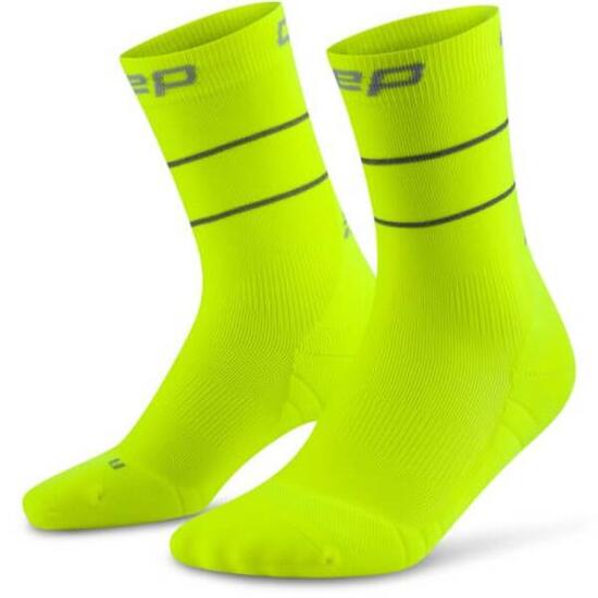 Męskie skarpety biegania kompresyjne odblaskowe PRO Run Reflective CEP