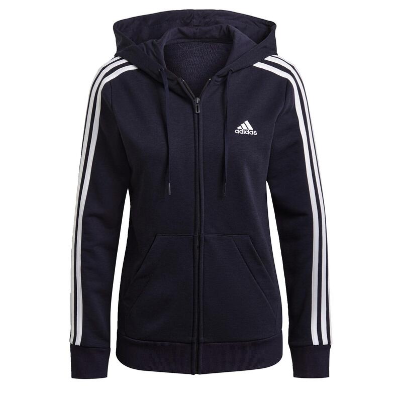 Veste à capuche Essentials French Terry 3-Stripes Full-Zip
