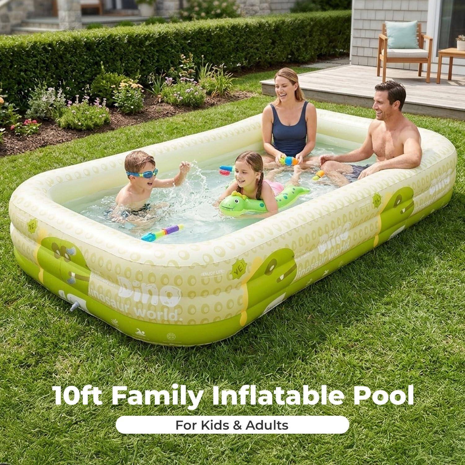 Lifelong Inflatable Swimming Pool 10 feet  for adults and children -  2