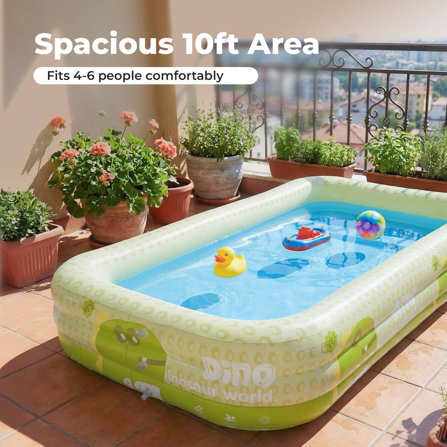 Lifelong Inflatable Swimming Pool 10 feet  for adults and children -  5
