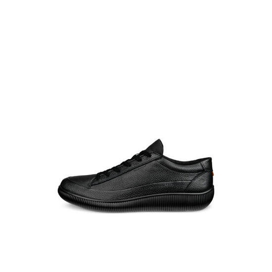 Glänzende Leder-Sneaker Ecco Soft Zero