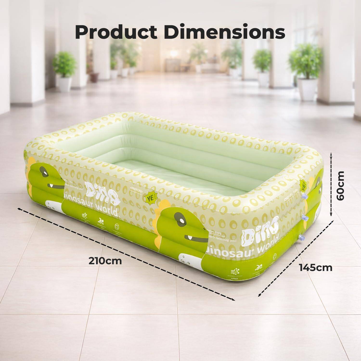Lifelong Inflatable Swimming Pool 7 feet for adults and children -  3