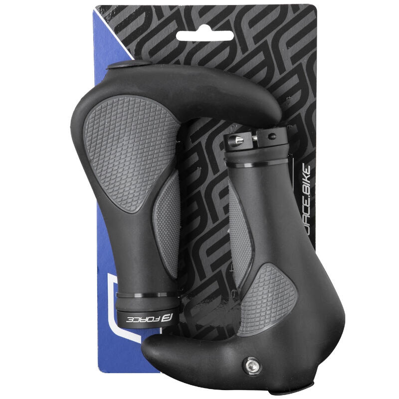 Chwyty rowerowe do kierownicy z rogami Force Gel 102mm 3/3
