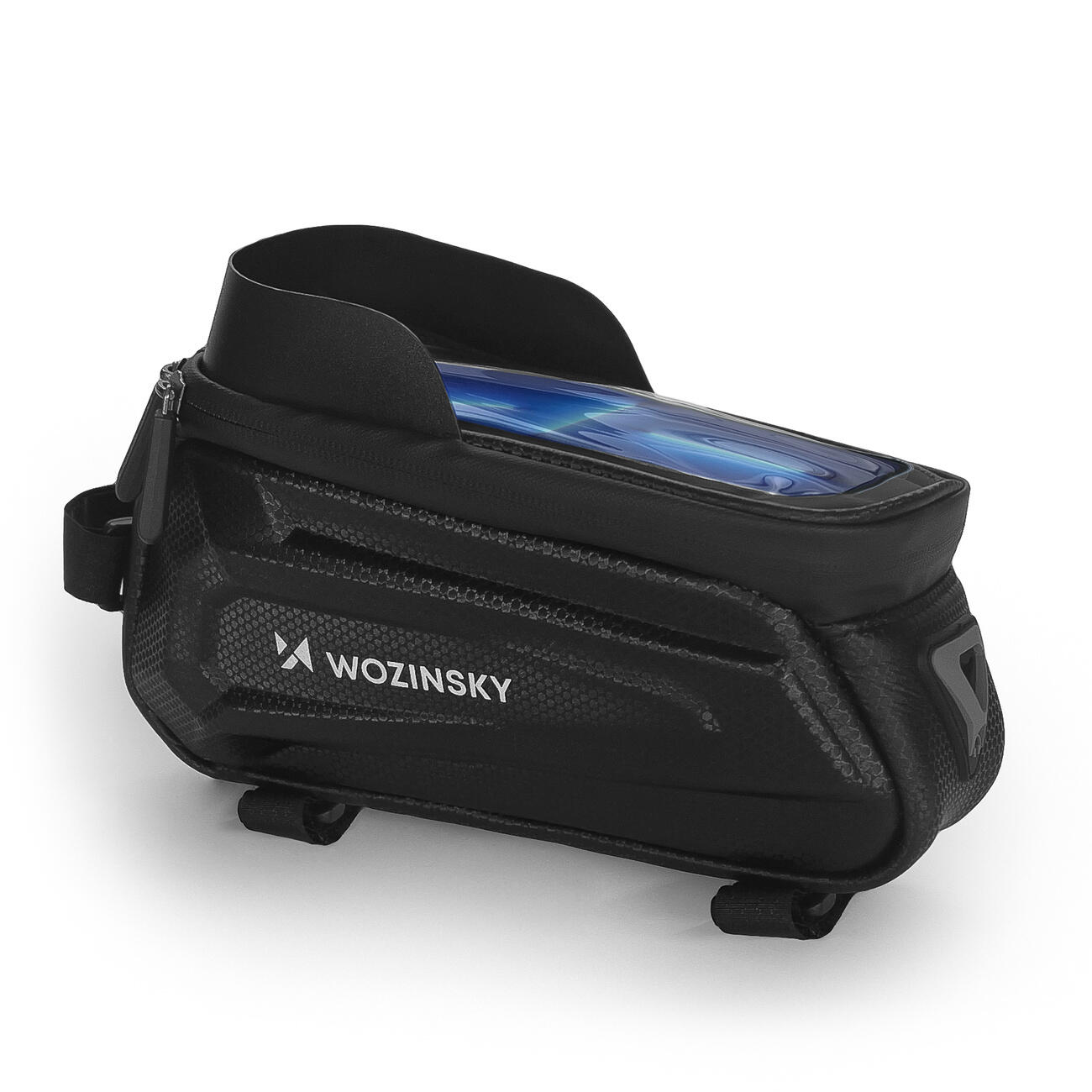 Wozinsky torba rowerowa na ramę z etui na telefon 1,7 l czarna (WBB28BK) 5/8