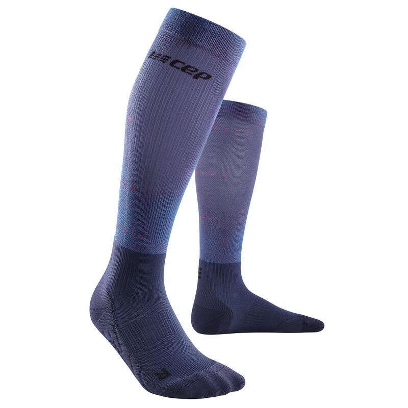 Sosete compresie inalte - infrared recovery socks tall W - blue