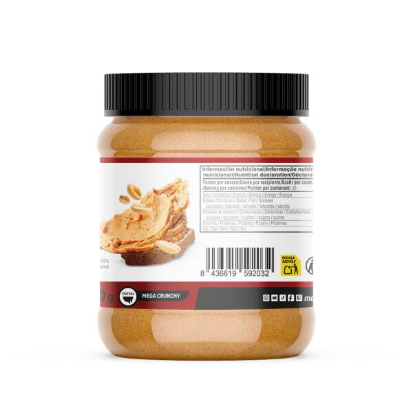 Crema de Cacahuete - 400g - Sabor Mega Crujiente Masmusculo 3/6