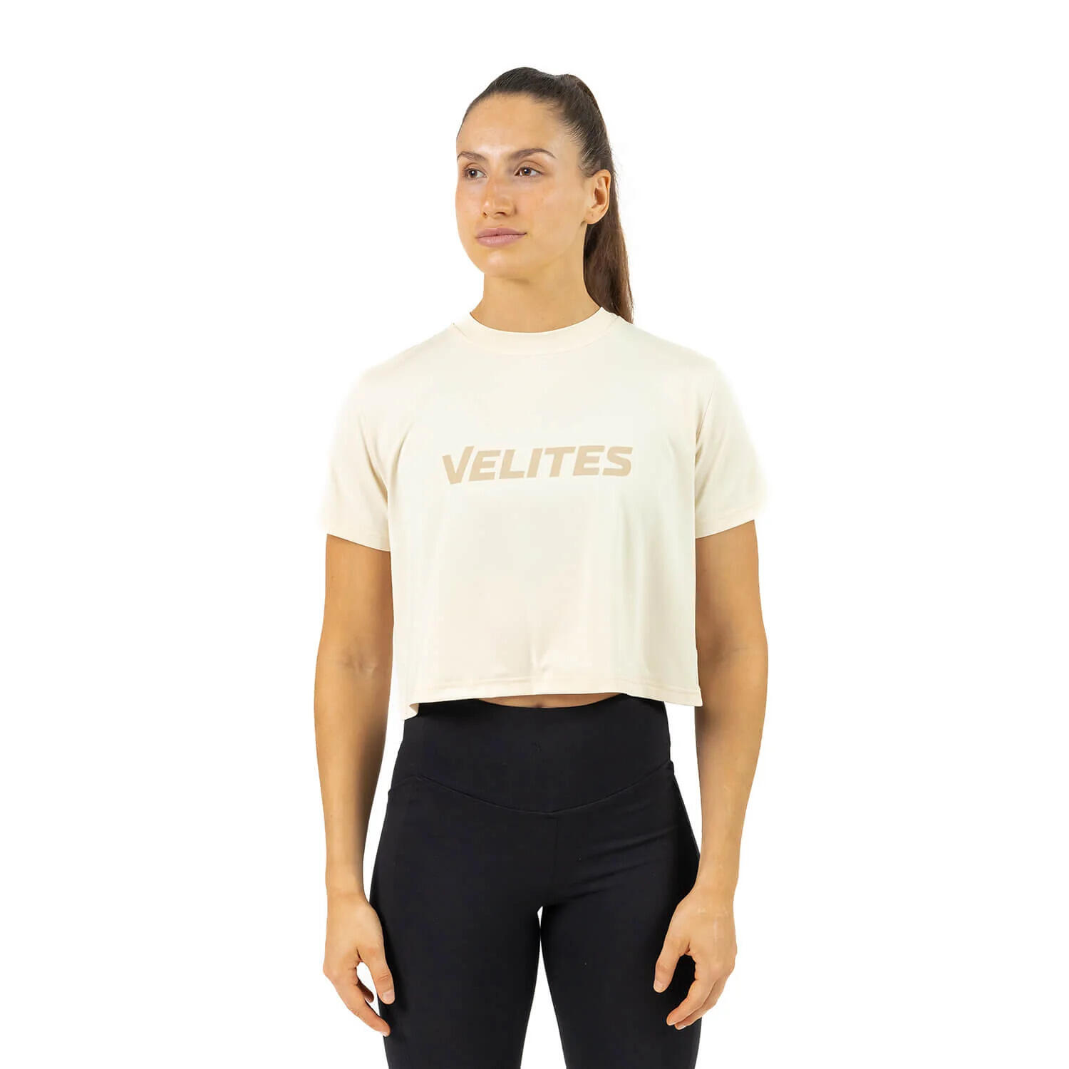 T-shirt crop femme Velites Holo 3/4