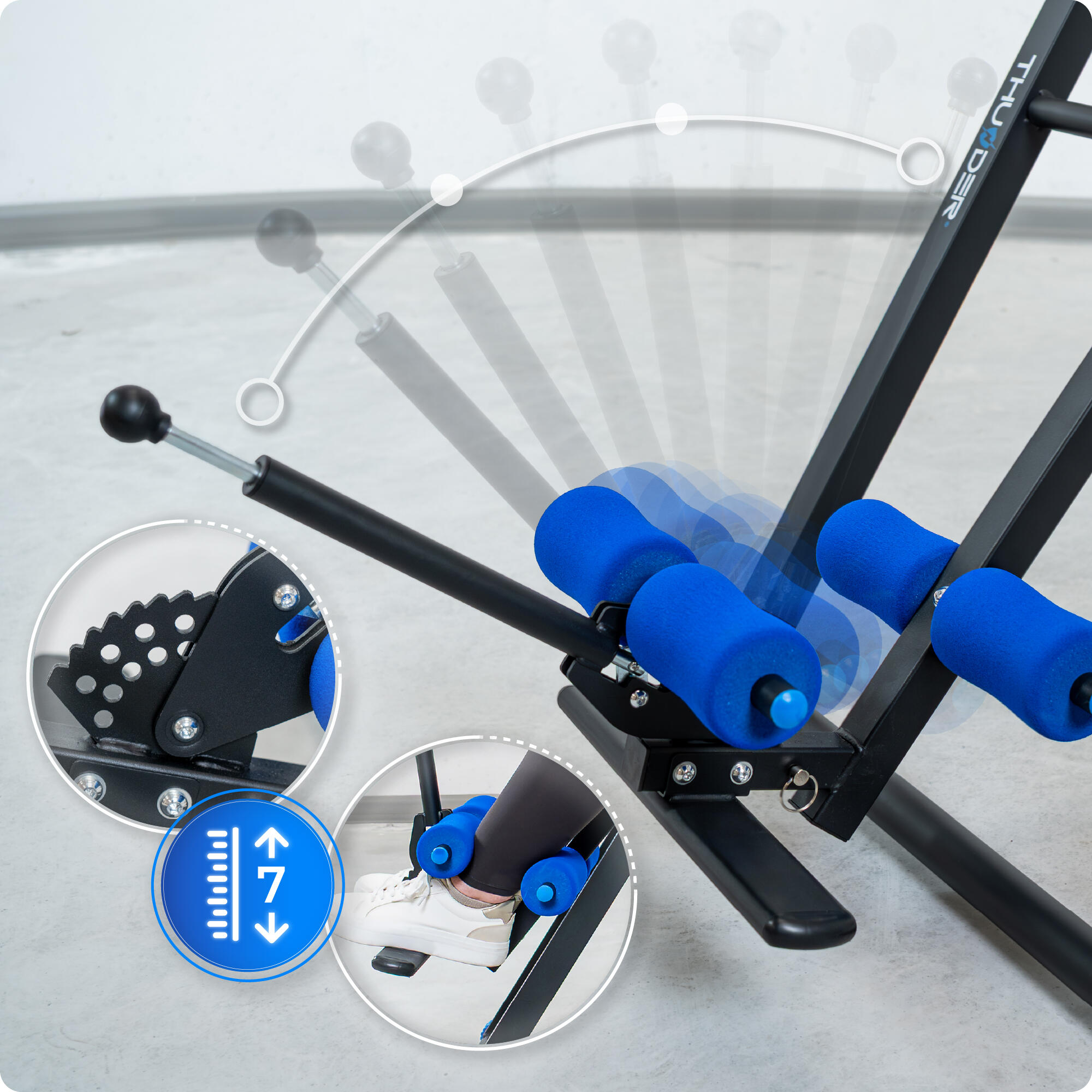 Banc d’inversion gravitationnel pour exercices de fitness Thunder 6/7