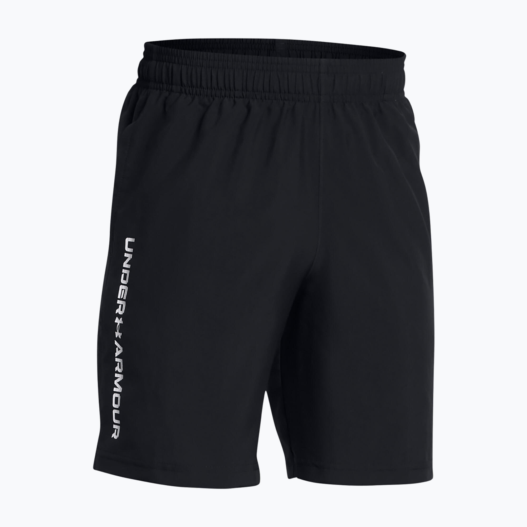 Under Armour Woven Wordmark kinderkorte trainingsbroek 3/4
