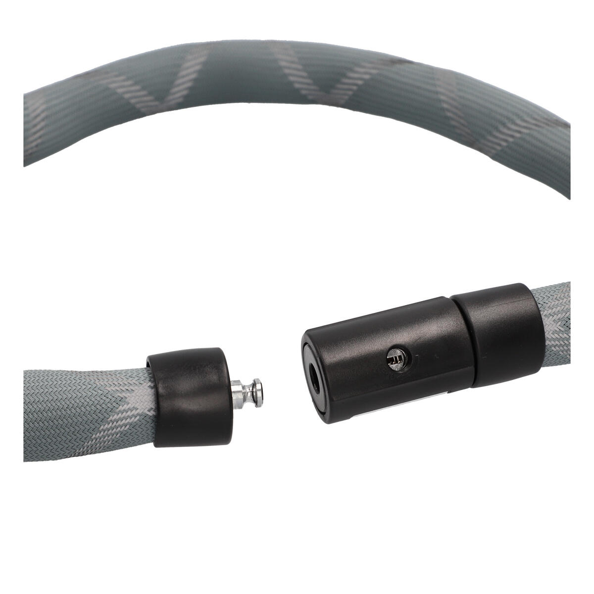 FISCHER Kettenschloss PROTEC SILENCE - 100 cm, Spezialstahl mit Reflexstreifen 4/7