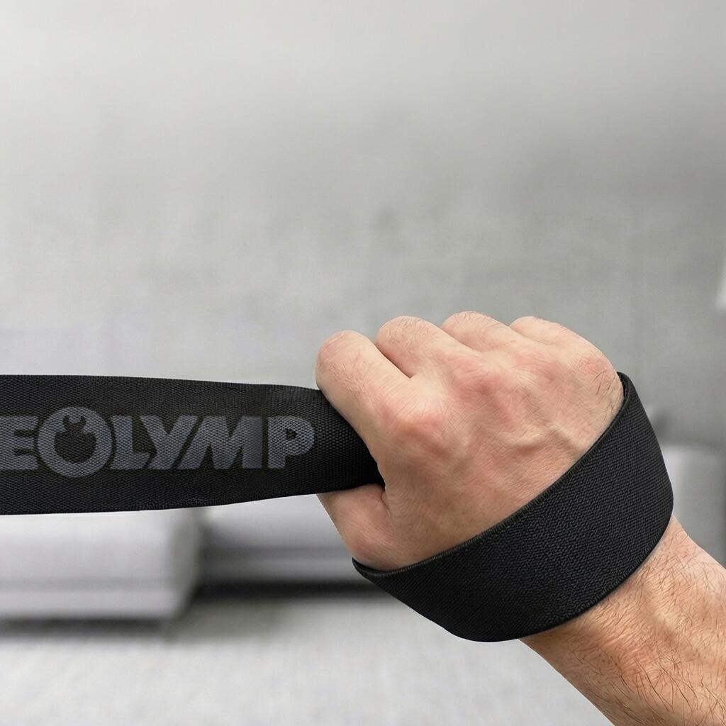 Fitnessband mit Schlaufen aus Stoff  Widerstandsstufe 5 maximal stark Training 2/7