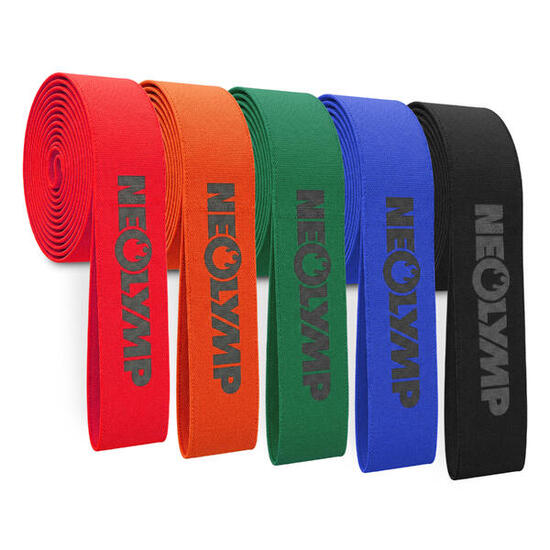 Bandes fitness tissu avec boucles – Bandes résistance musculation lot 5