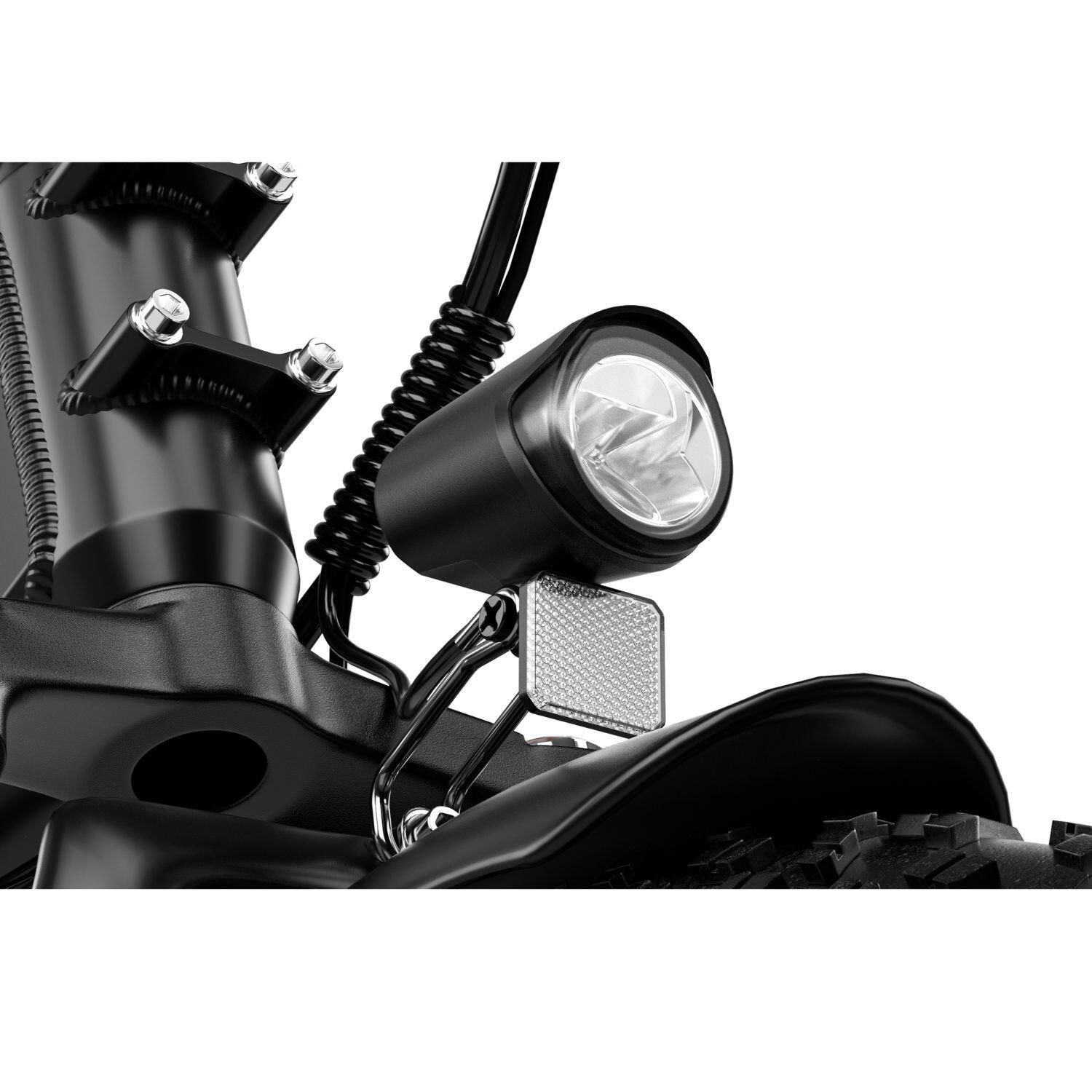 Bicicleta eléctrica plegable ZWheel Urban Flux, 250W, 55nm, 13Ah, 100km, negra 5/7
