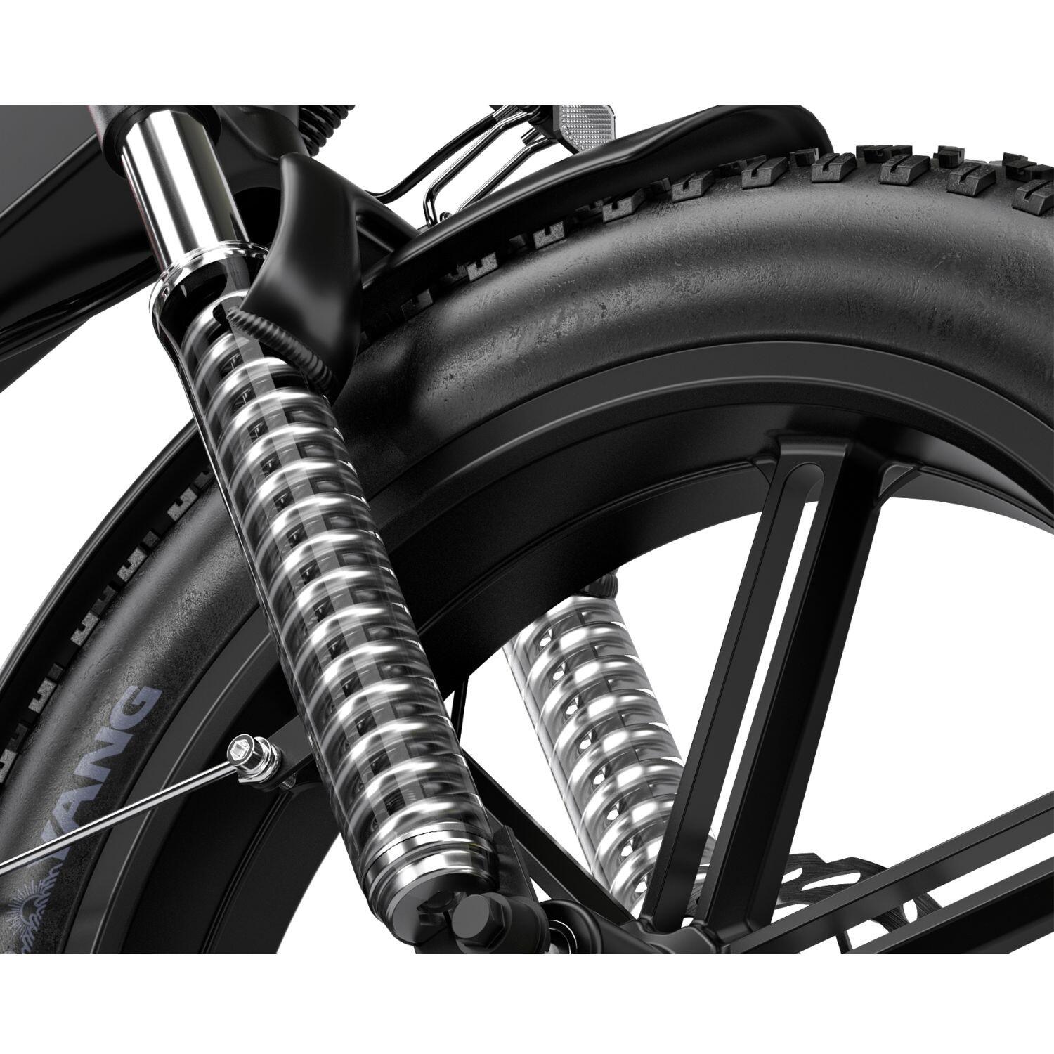 Bicicleta eléctrica plegable ZWheel Urban Flux, 250W, 55nm, 13Ah, 100km, negra 6/7