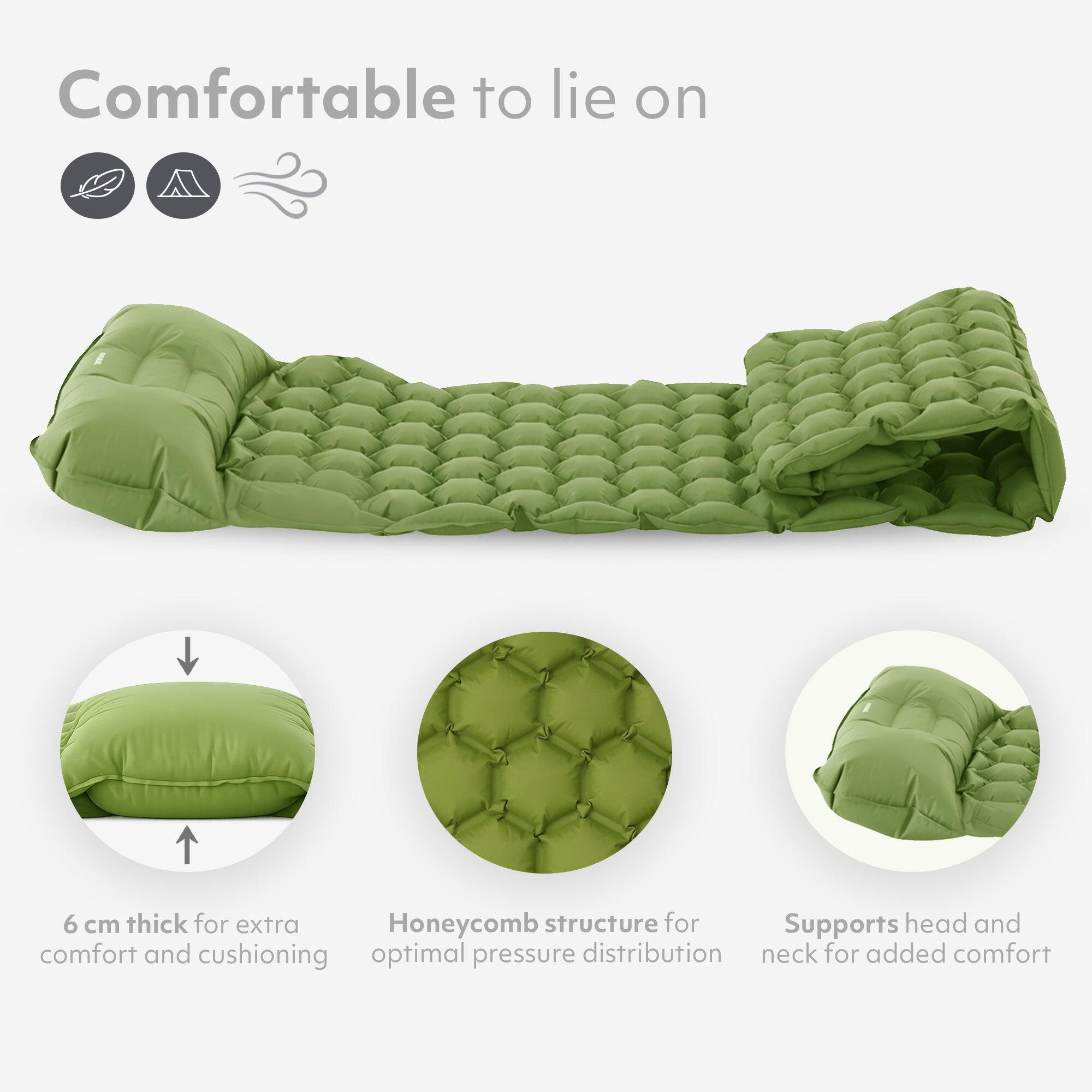 Deryan Air Bed - Letto da campeggio gonfiabile - Include borsa da trasporto 2/7