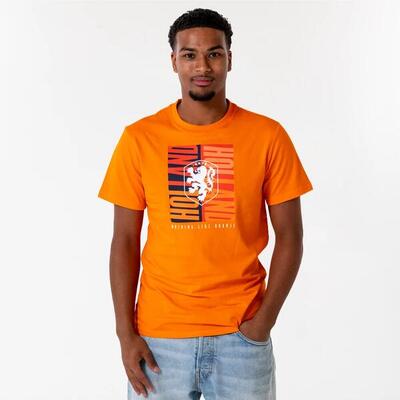 Nederlands elftal big logo t-shirt heren - oranje
