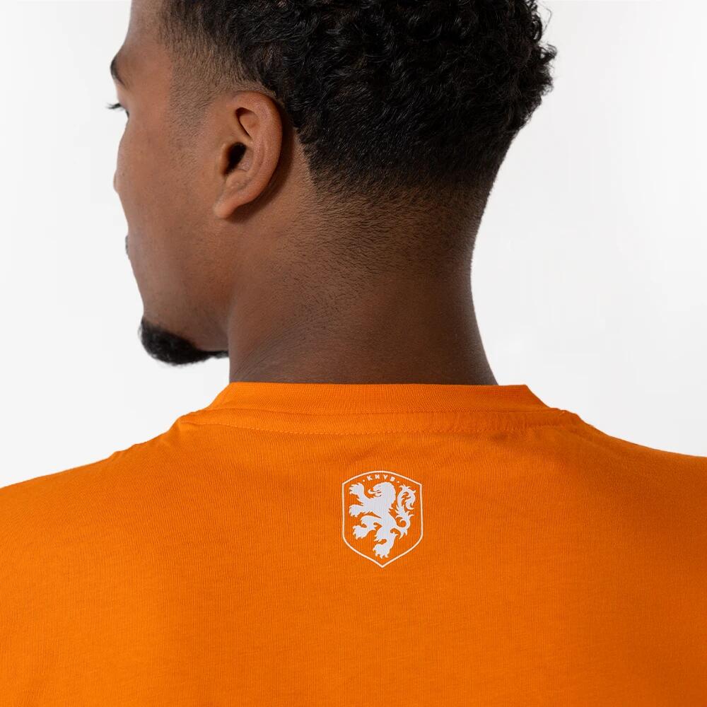Nederlands Elftal Big Logo T-shirt Heren - Oranje 6/7