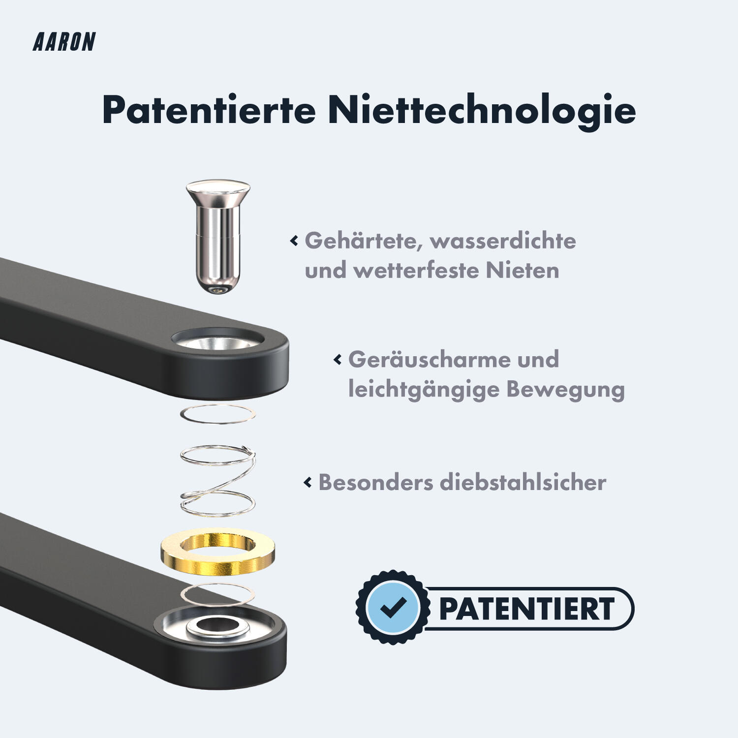 Premium Faltschloss 90 cm - Sicherheitsstufe 18 - gehärteter Stahl 4/7