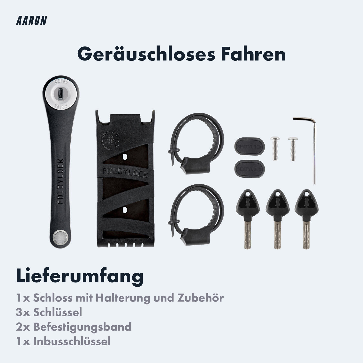 Faltschloss 85 cm - Sicherheitsstufe 14 - gehärteter Stahl 5/7